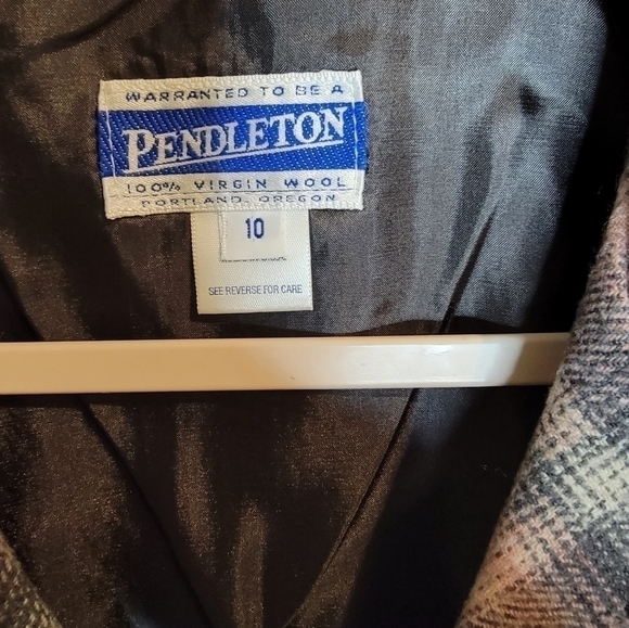 Pendleton Pink and Gray 100% Wool‎ Jacket Size 10 NEW - Picture 2 of 8